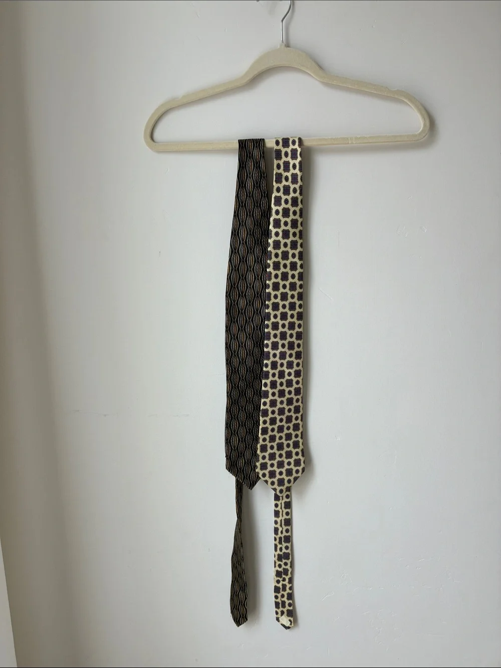 BUNDLE Liberty of London/Bugatchi Ties Patterned Silk Tie - Beige & Brown